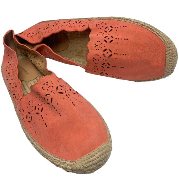Banana Republic Coral Suede Jute Espadrille Flats **NEW - Picture 4 of 11